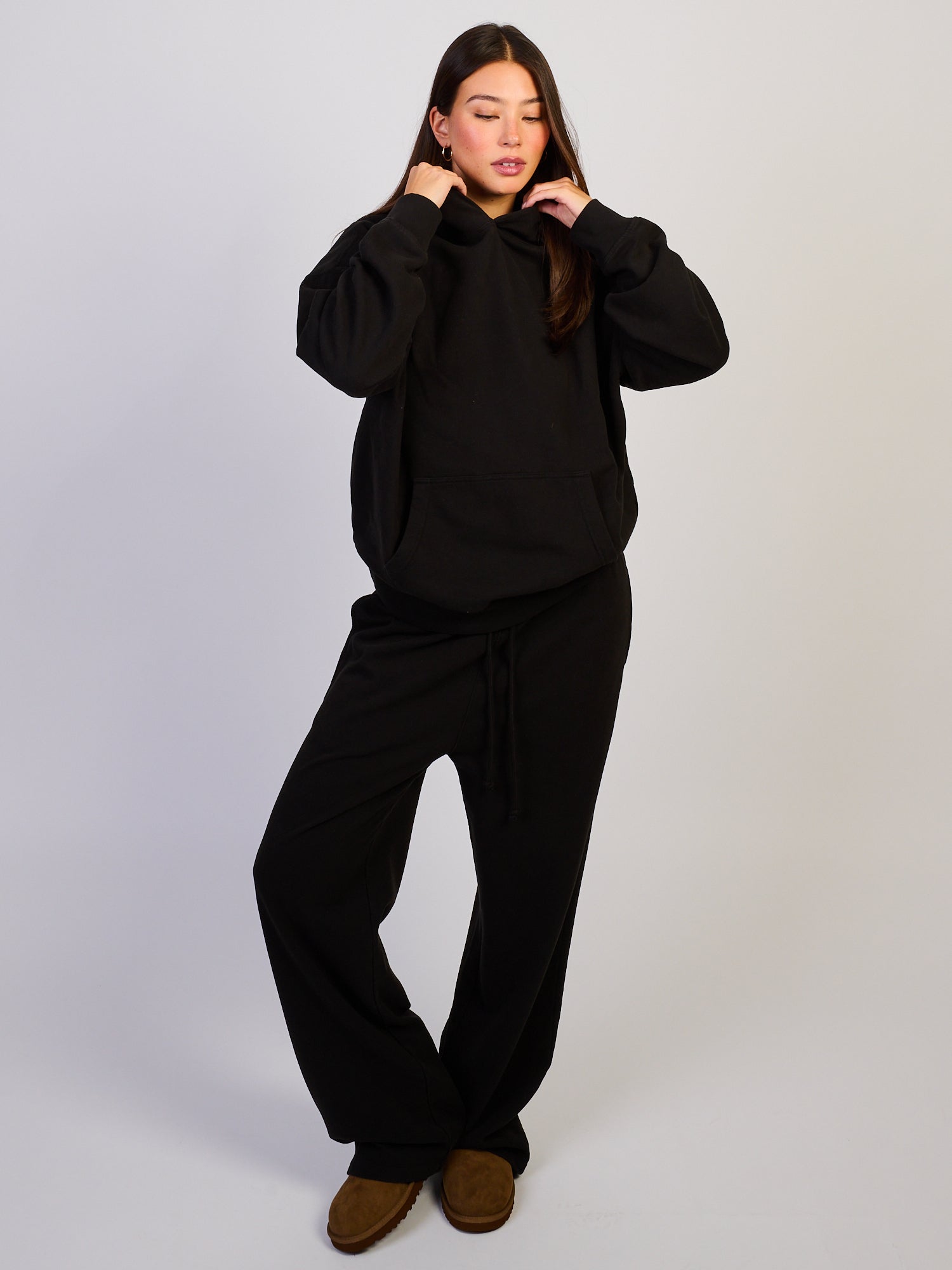 HARLOW CLOUD HOODIE - BLACK