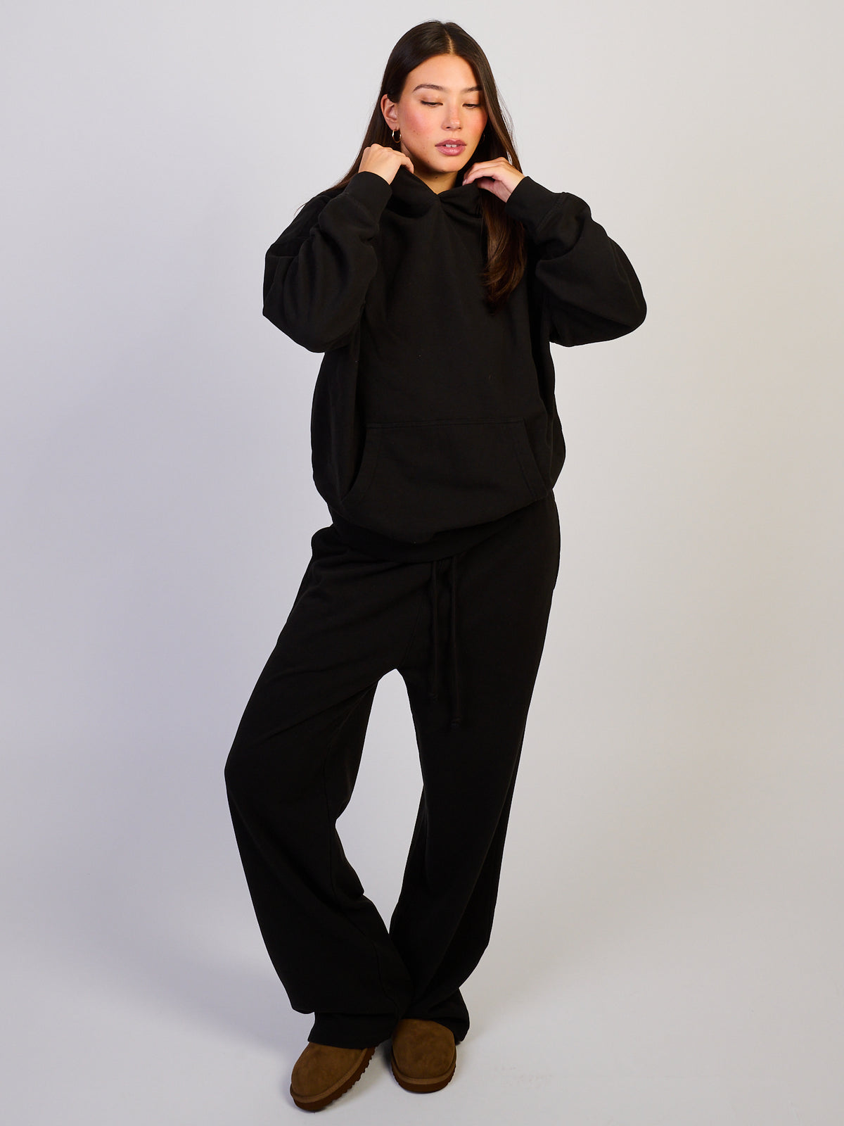 HARLOW CLOUD HOODIE - BLACK