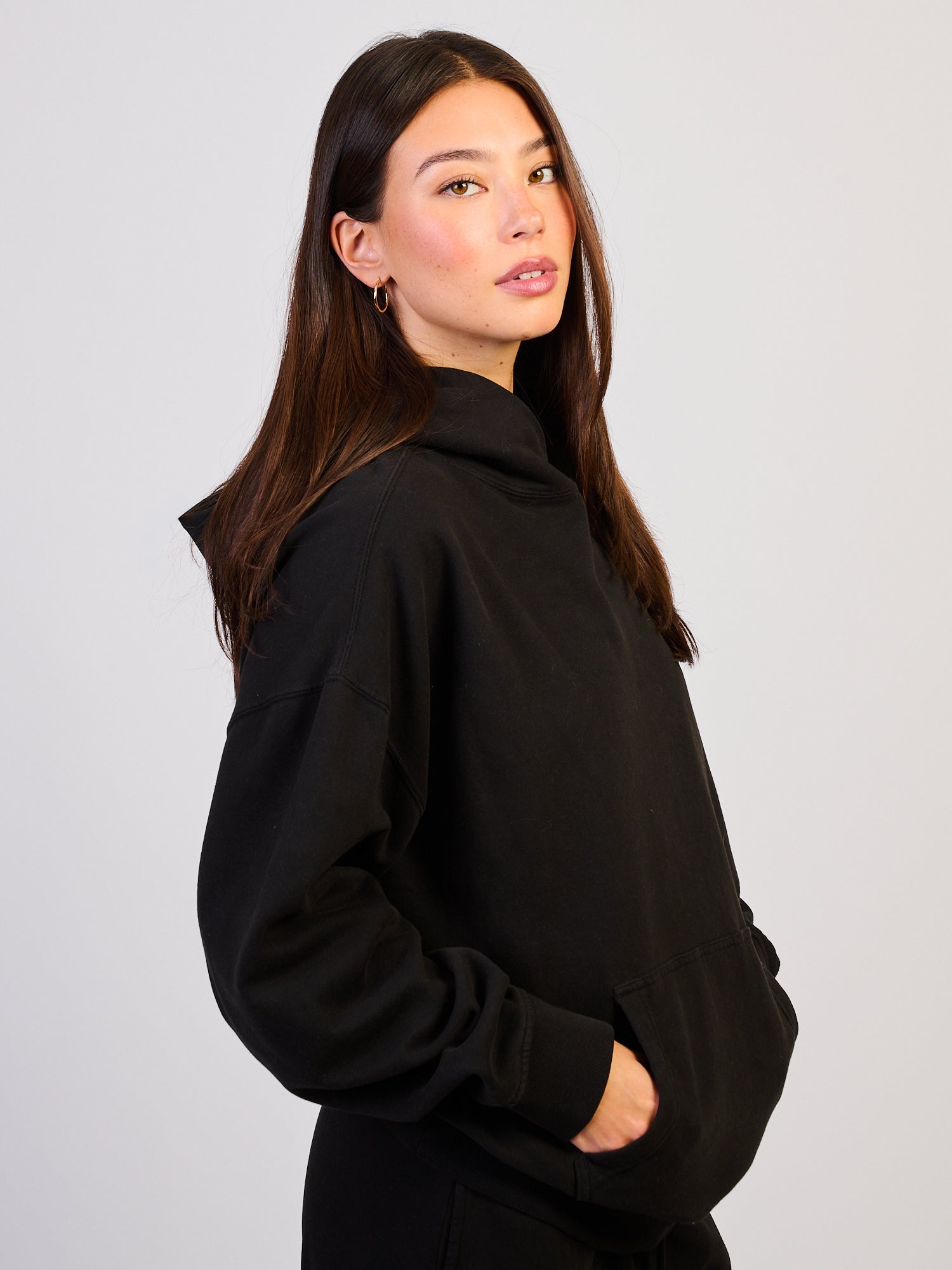 HARLOW CLOUD HOODIE - BLACK