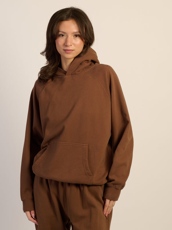 HARLOW CLOUD HOODIE - CHOCOLATE