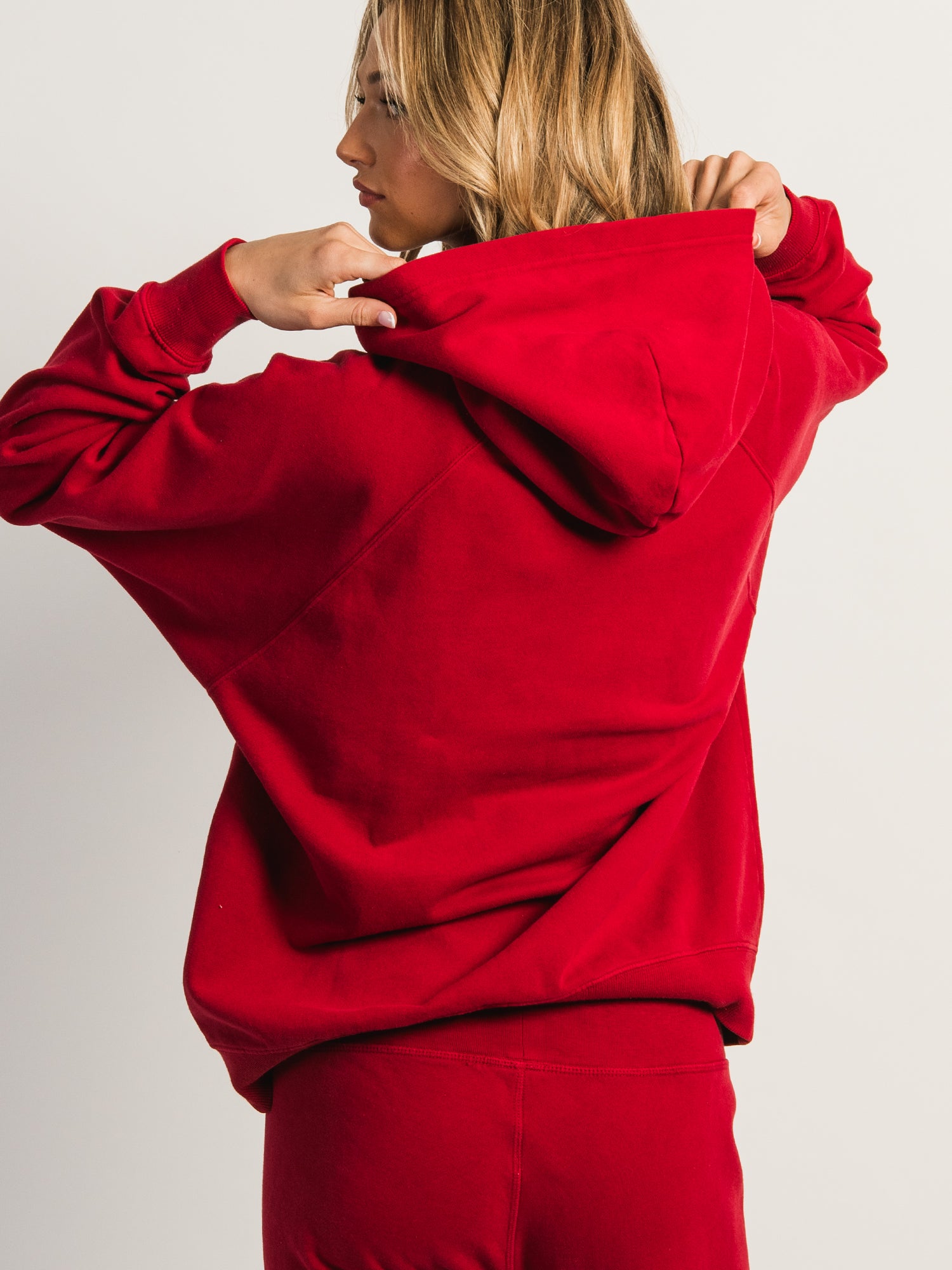 HARLOW CLOUD HOODIE - RUBY
