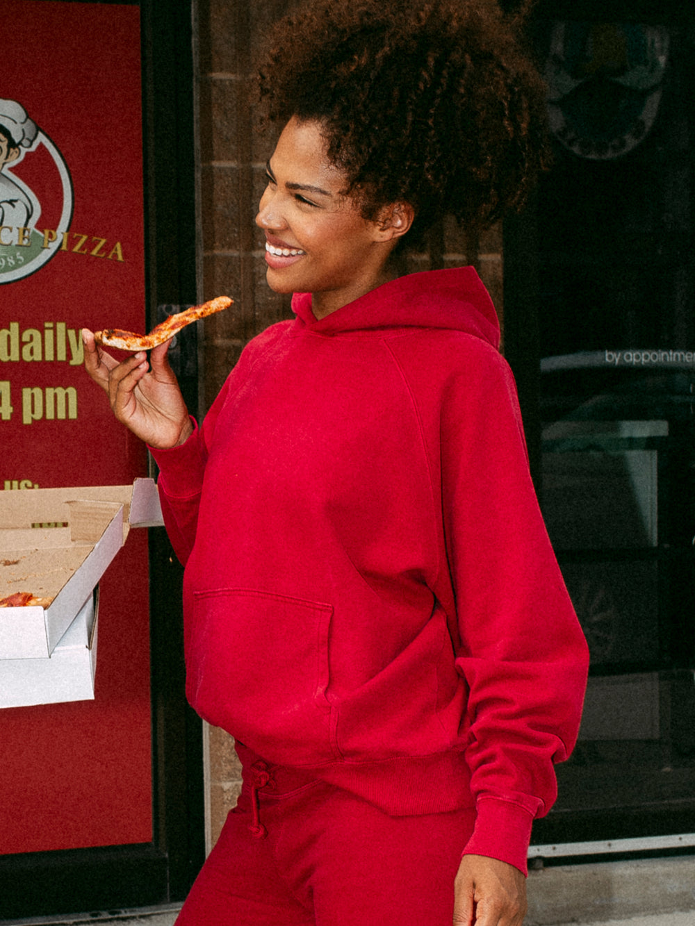 HOODIE HARLOW CLOUD - RUBIS