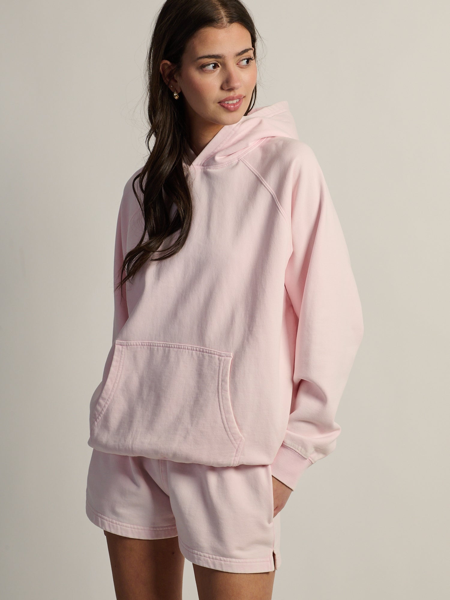 PULL À CAPUCHE HARLOW CLOUD - ROSE LAVÉ