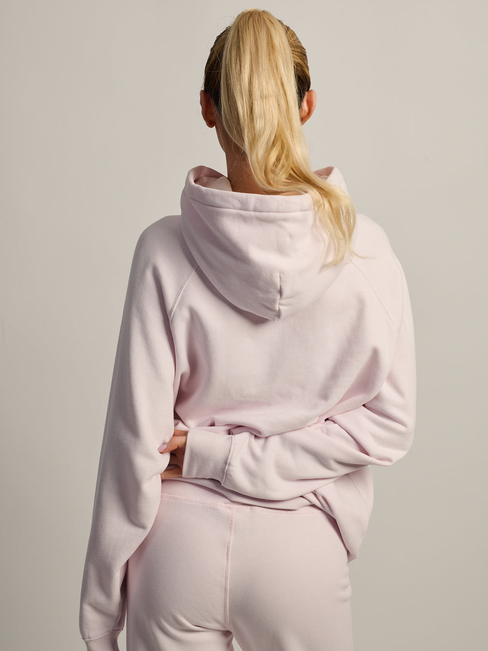 HARLOW CLOUD HOODIE - APPLIQUE - BABY PINK