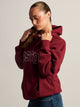 HARLOW CLOUD HOODIE - APPLIQUE - BURGUNDY