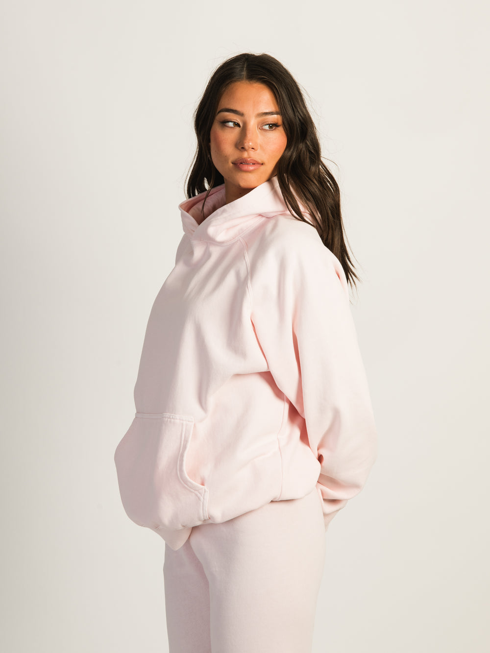 HARLOW CLOUD HOODIE- BABY PINK