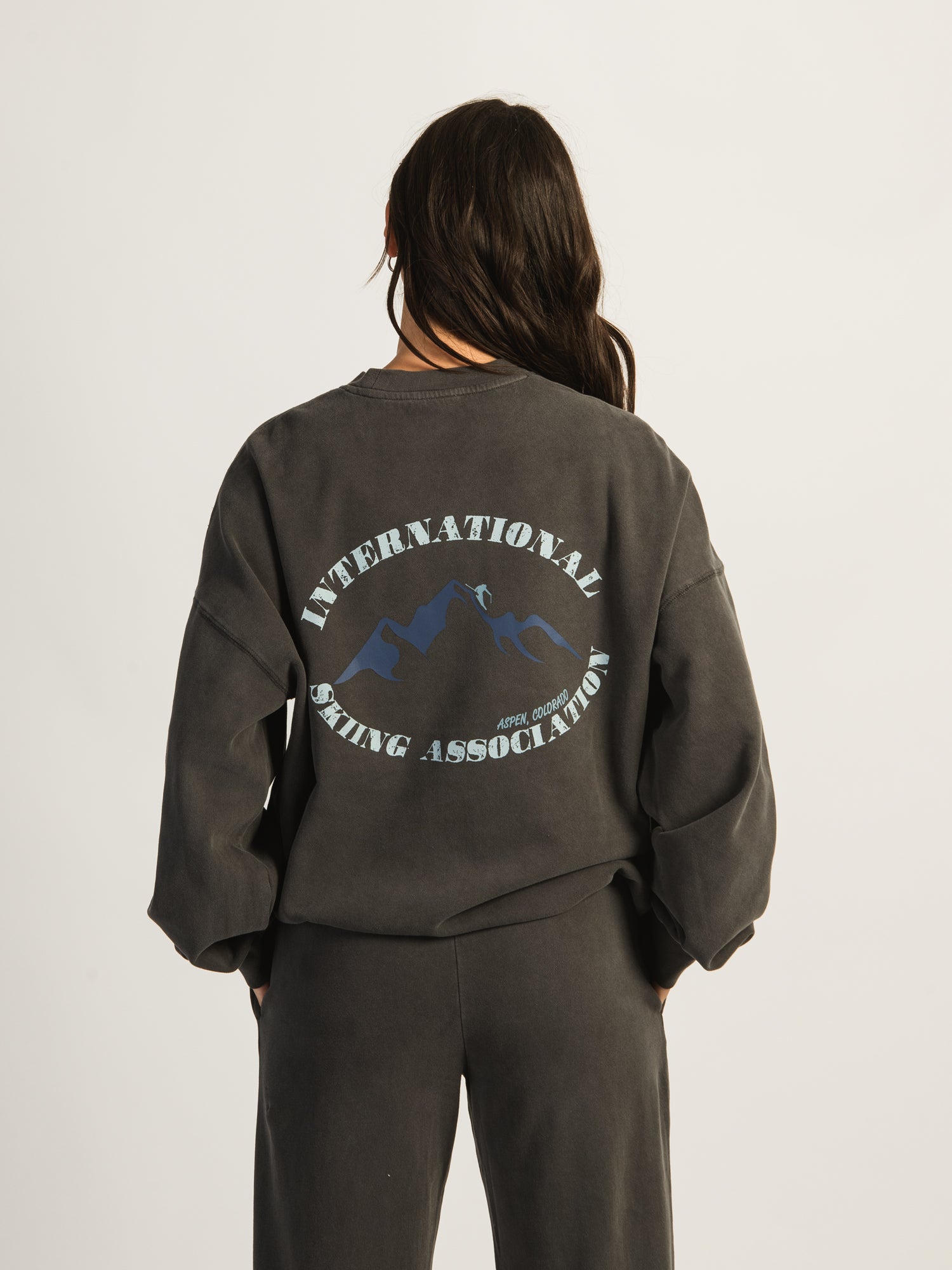 HARLOW MICHELLE PRINT CREWNECK - ASPEN CLEARANCE