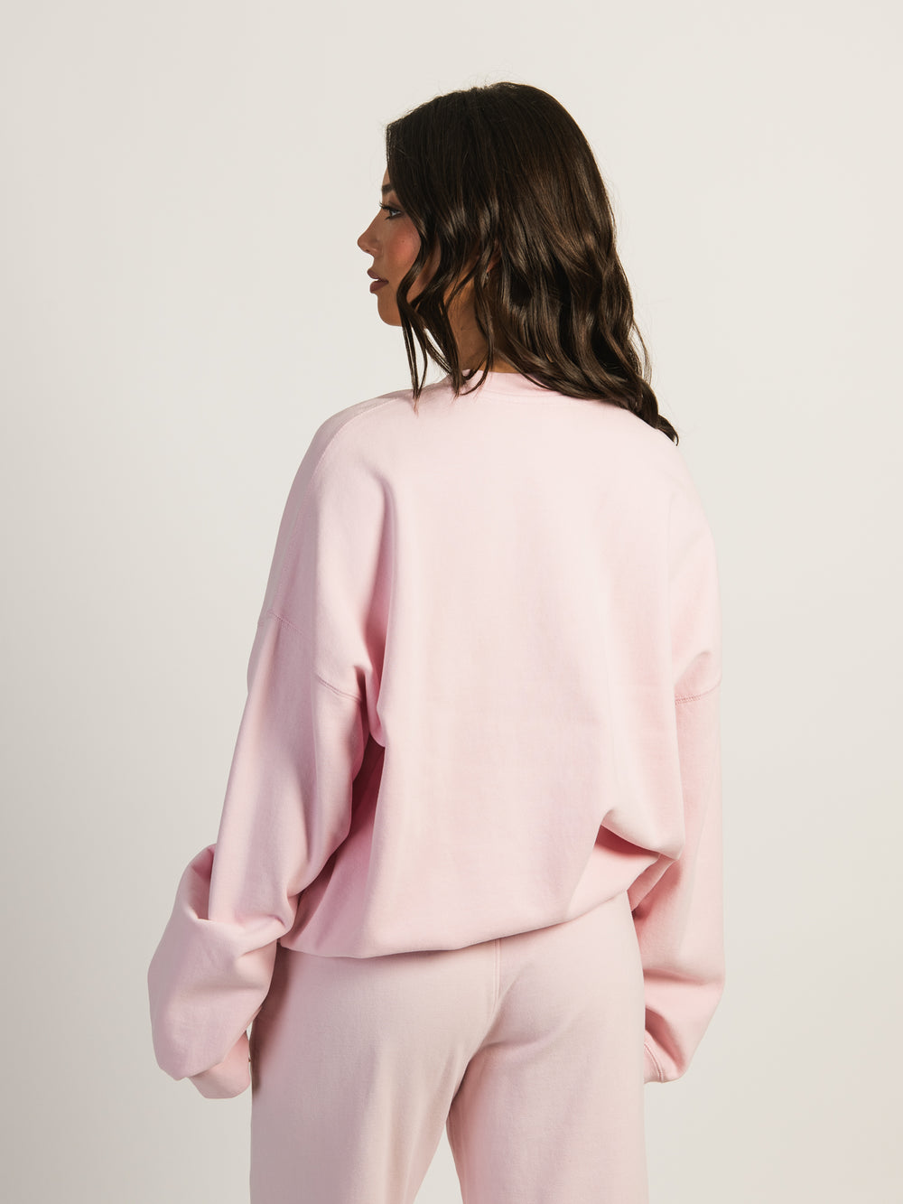 HARLOW MICHELLE PRINT CREWNECK - LIGHT PINK