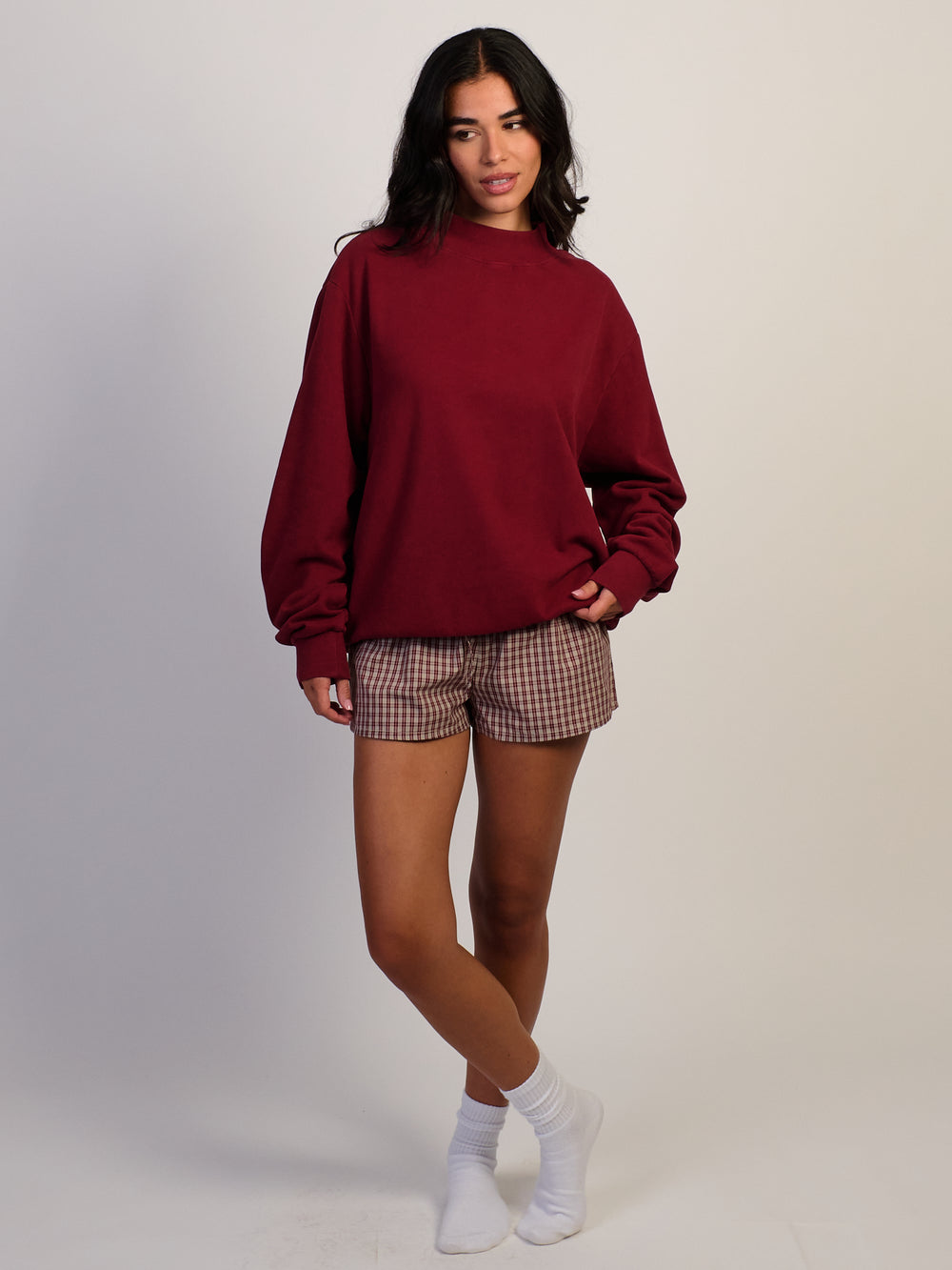 HARLOW HARLOW MILES MOCKNECK - BURGUNDY - Boathouse