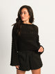 HARLOW HARLOW LAYLA LONG SLEEVE CROCHET - BLACK - Boathouse