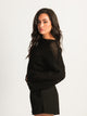 HARLOW HARLOW LAYLA LONG SLEEVE CROCHET - BLACK - Boathouse