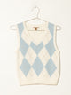 HARLOW HARLOW ANYA ARGYLE VEST - CLEARANCE - Boathouse