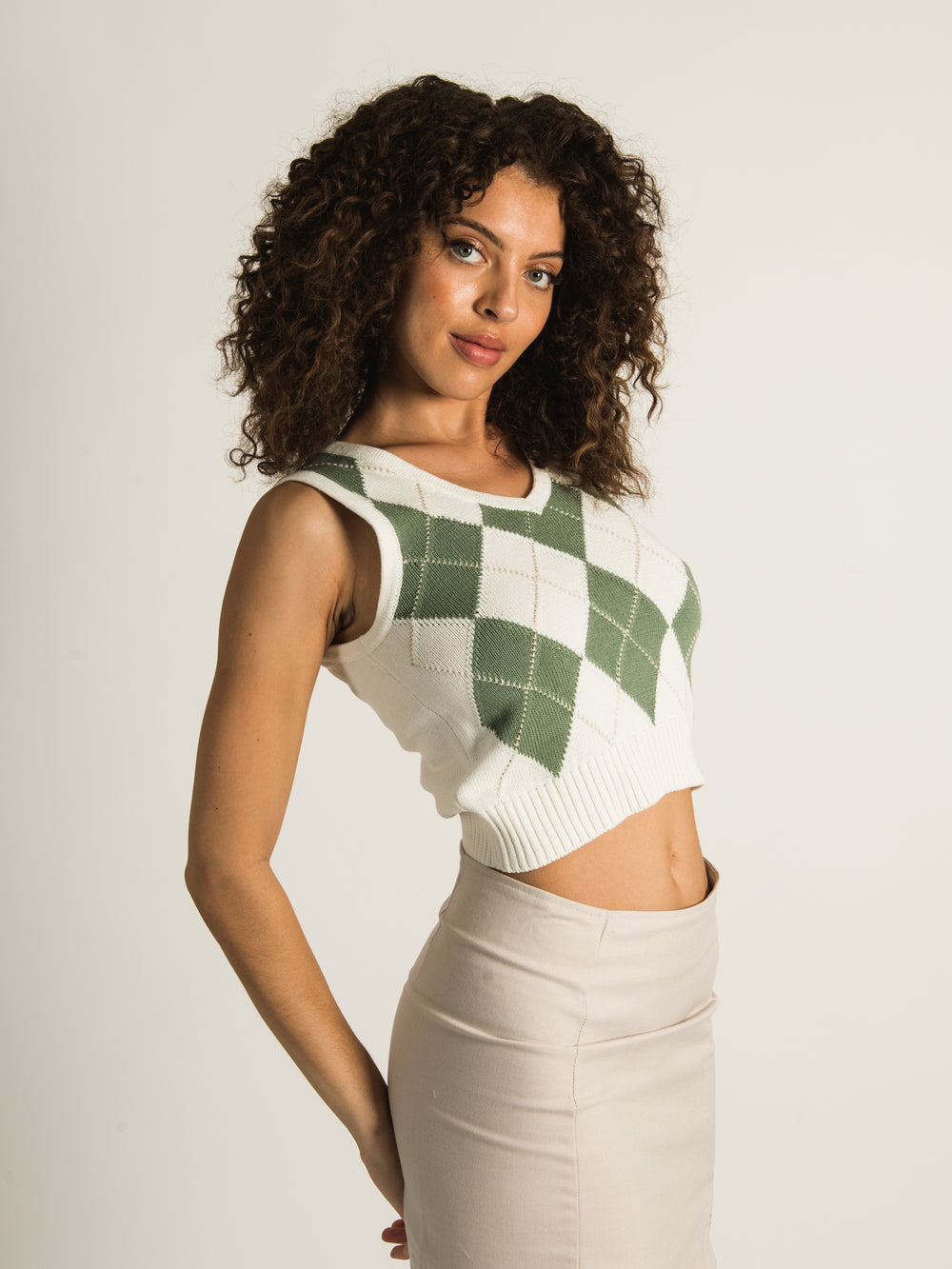 HARLOW ANYA ARGYLE VEST  - CLEARANCE