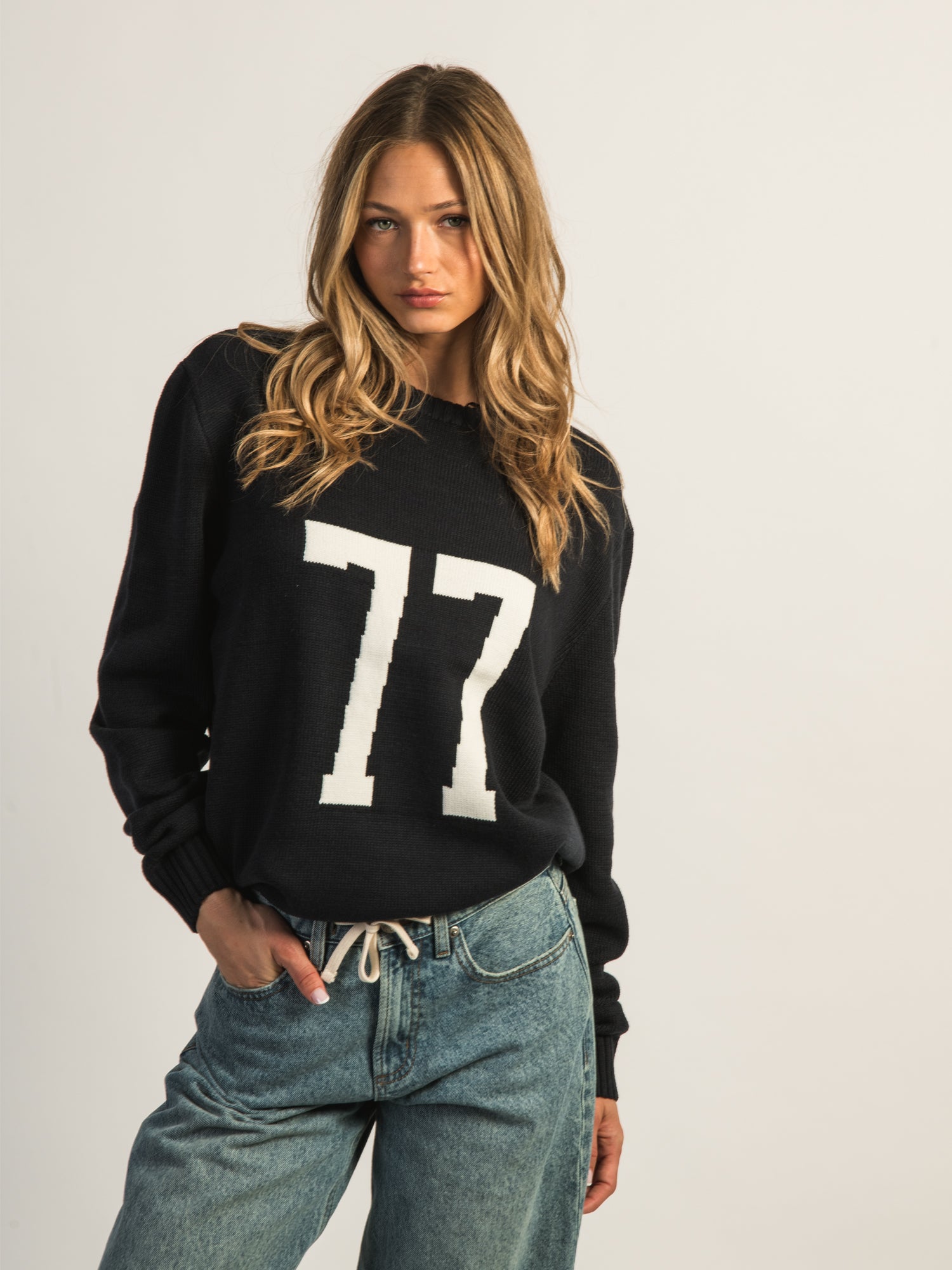 CHANDAIL RAS DU COU EN TRICOT HARLOW - 77