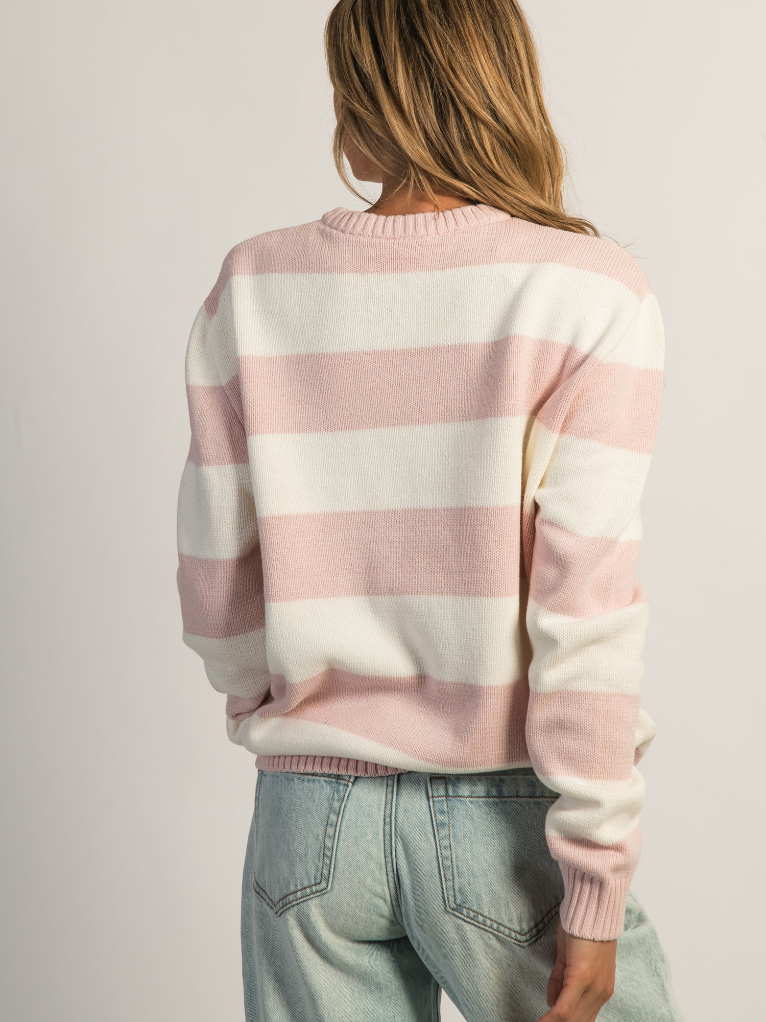 HARLOW KNIT CREWNECK SWEATER - STRIPE