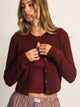 HARLOW HARLOW COLLINS CARDIGAN - BURGUNDY - Boathouse