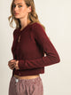 HARLOW HARLOW COLLINS CARDIGAN - BURGUNDY - Boathouse