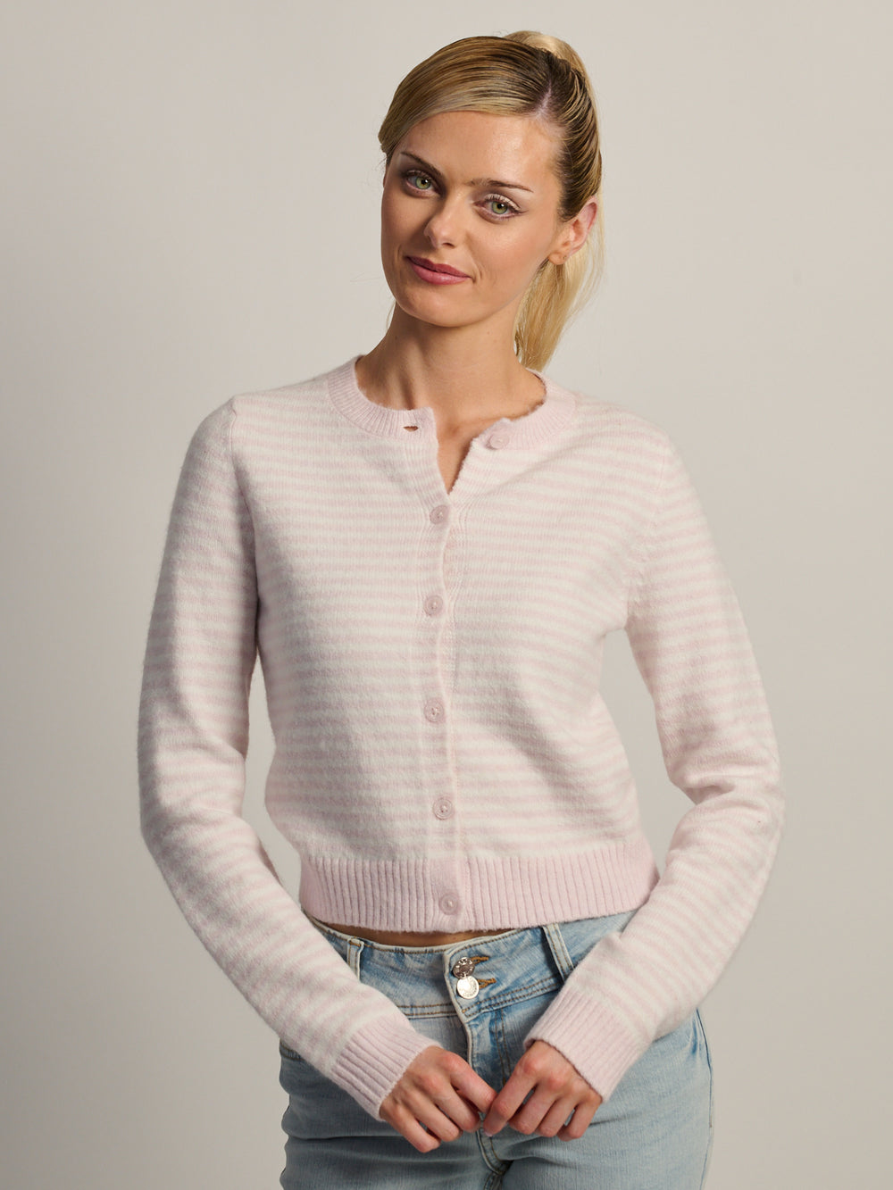 HARLOW COLLINS CARDIGAN - STRIPE