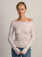 PULL À COL BATEAU HARLOW BRYNN - ROSE BÉBÉ
