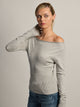 HARLOW HARLOW BRYNN BOATNECK SWEATER - HEATHER GREY - Boathouse