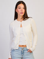 HARLOW MADDY CARDIGAN - OFF WHITE