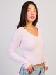 HARLOW HARLOW PAIGE V - NECK SWEATER - BABY PINK - Boathouse