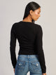 HARLOW PAIGE V - NECK SWEATER - BLACK