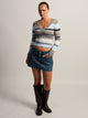 HARLOW HARLOW PAIGE V-NECK SWEATER - STRIPE BLUE - Boathouse