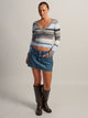 HARLOW HARLOW PAIGE V-NECK SWEATER - STRIPE BLUE - Boathouse
