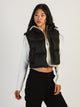 HARLOW HARLOW PEGGY PUFFER VEST - BLACK - Boathouse