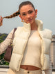 HARLOW HARLOW PEGGY PUFFER VEST - CREAM - Boathouse