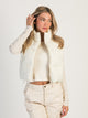 HARLOW HARLOW PEGGY PUFFER VEST - CREAM - Boathouse