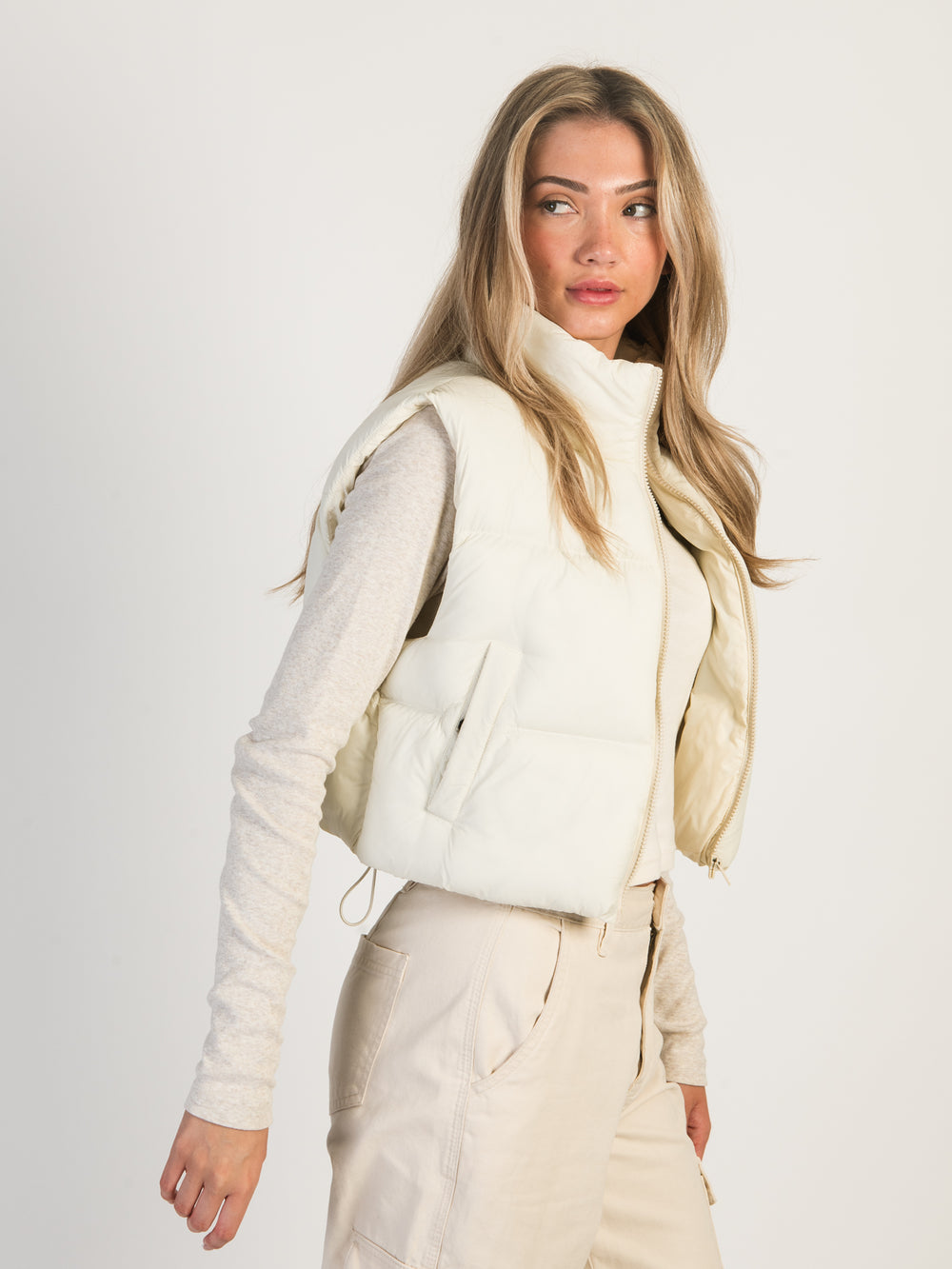 GILET POLAIRE HARLOW PEGGY - CRÈME