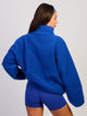 HARLOW COCO SHERPA ZIP - COBALT