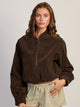 VESTE EN DAIM HARLOW SARA - MARRON