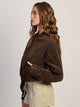 VESTE EN DAIM HARLOW SARA - MARRON