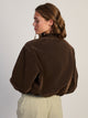 VESTE EN DAIM HARLOW SARA - MARRON
