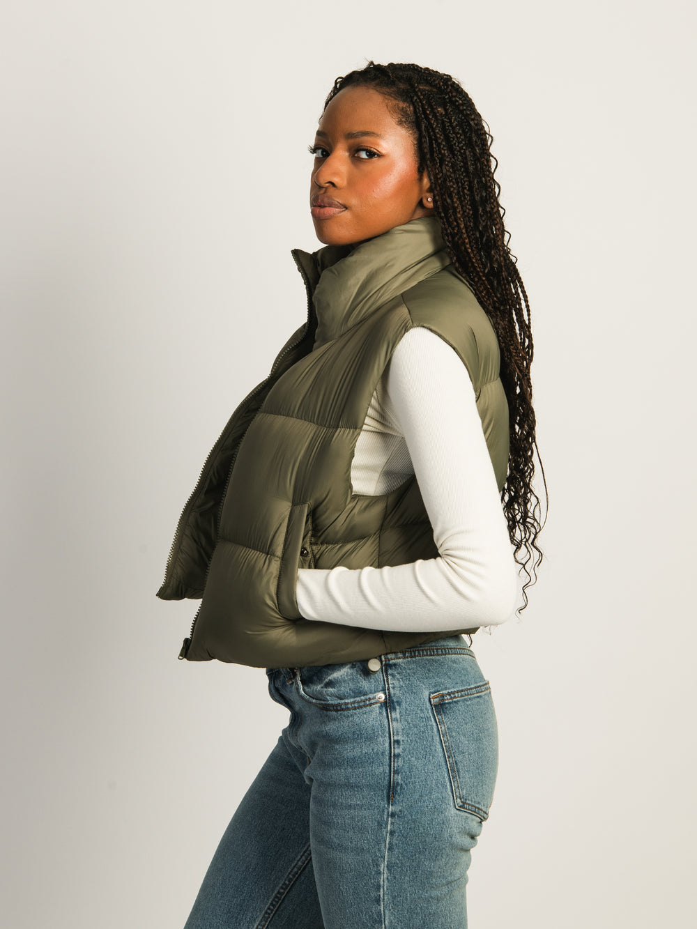 GILET MATELASSÉ HARLOW PEGGY - ARMY