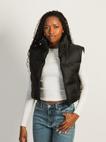 HARLOW PEGGY PUFFER VEST - BLACK