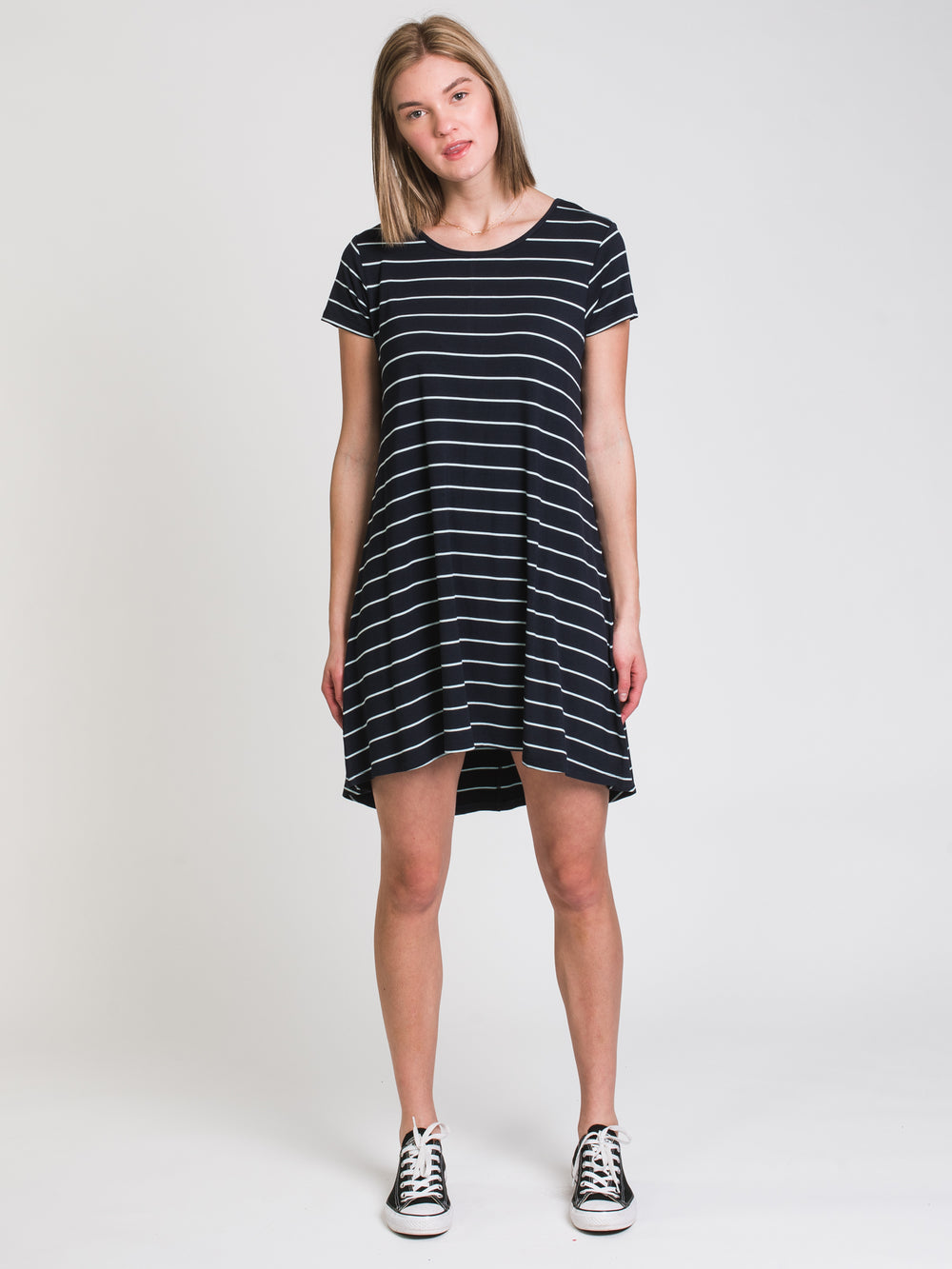 HARLOW LEIGH STRIPE TEE DRESS - CLEARANCE