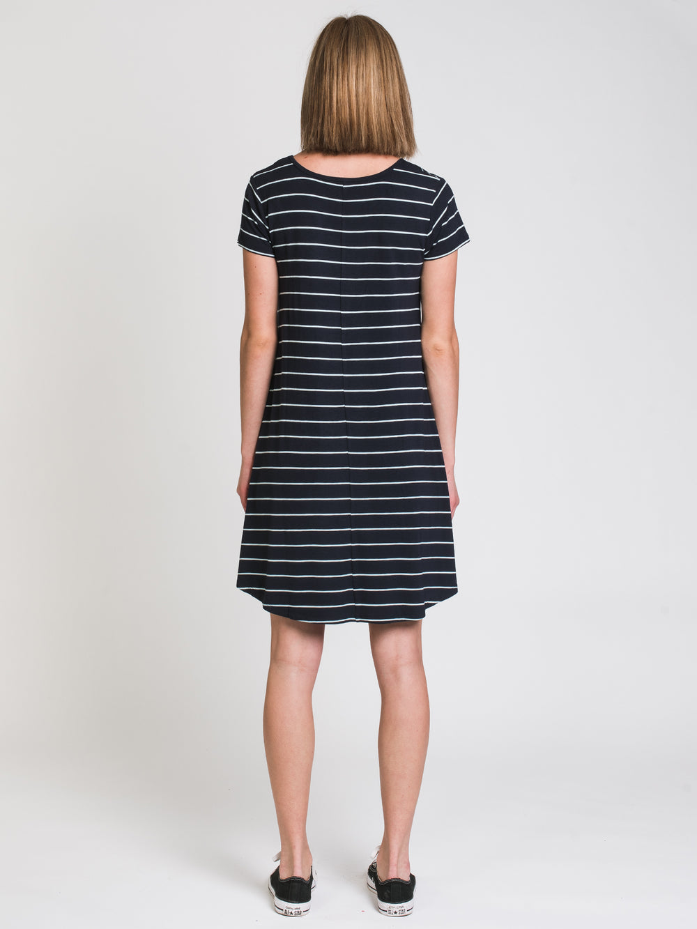 HARLOW LEIGH STRIPE TEE DRESS - CLEARANCE