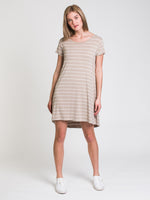 HARLOW LEIGH STRIPE TEE DRESS - CLEARANCE