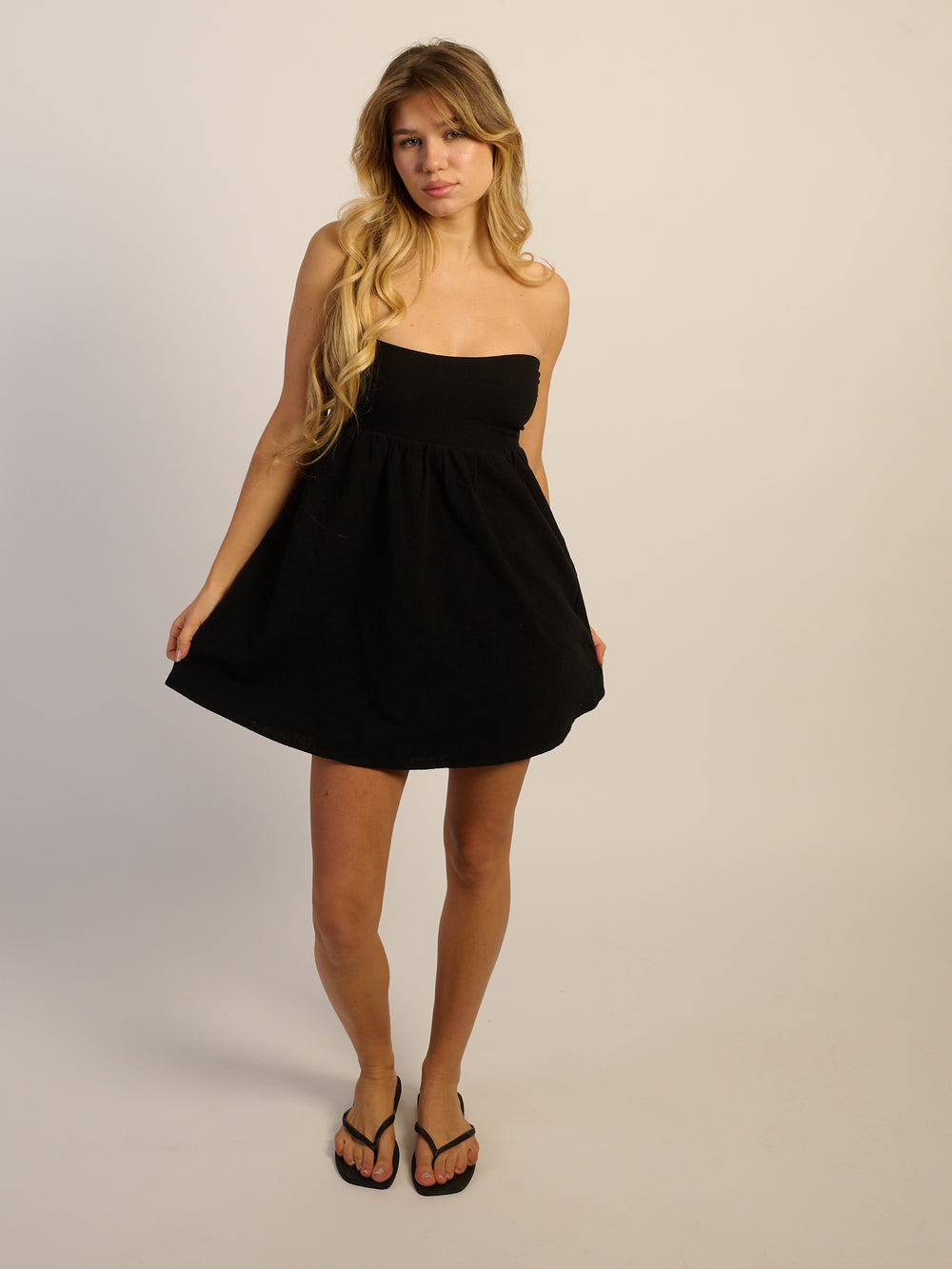 HARLOW JUNE DRESS - BLACK