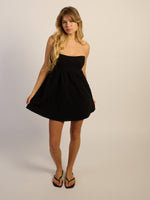HARLOW JUNE DRESS - BLACK