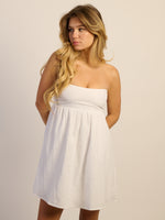 HARLOW JUNE DRESS - WHITE