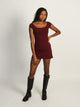 HARLOW HARLOW ROSALIE DRESS - BURGUNDY - Boathouse