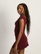 HARLOW HARLOW ROSALIE DRESS - BURGUNDY - Boathouse