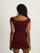 HARLOW HARLOW ROSALIE DRESS - BURGUNDY - Boathouse