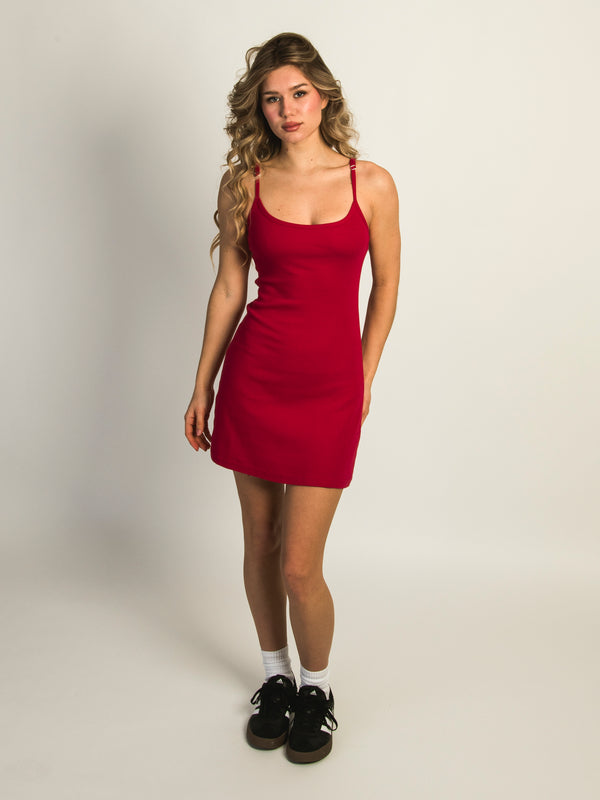 HARLOW SOFIA DRESS - PORT RED