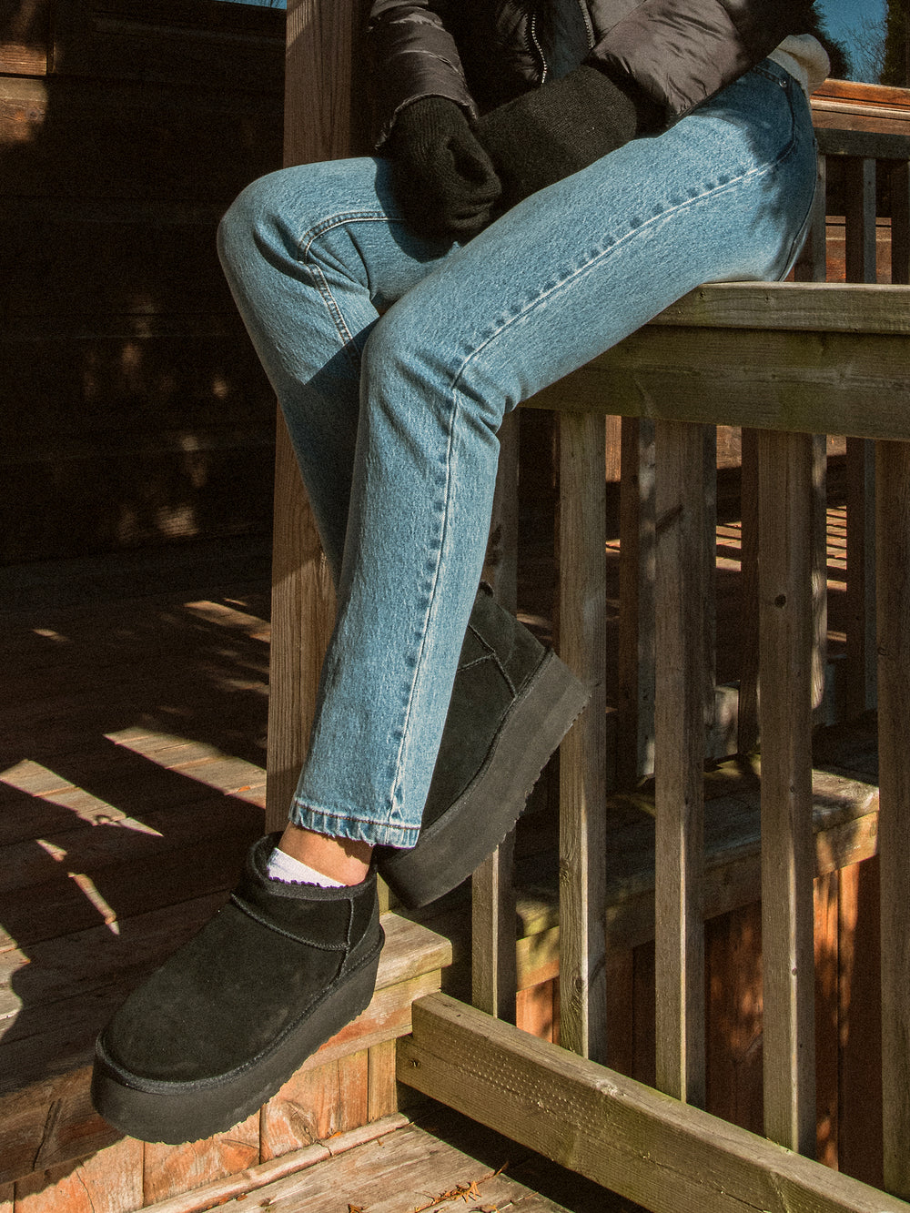 HARLOW BAGGY JEAN MID WASH